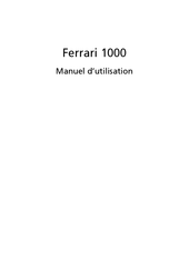 Acer Ferrari 1000 Manuel D'utilisation