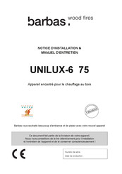 barbas UNILUX-6 75 Notice D'installation & Manuel D'entretien