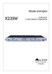 Alto X23SW Mode D'emploi