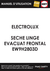 Electrolux EW9H2803D Notice D'utilisation