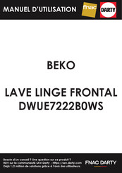 Beko DWUE7222B0WS Manuel D'utilisation