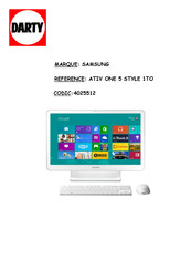 Samsung ATIV ONE 5 STYLE Manuel D'utilisation