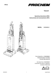 Prochem PV12 Mode D'emploi