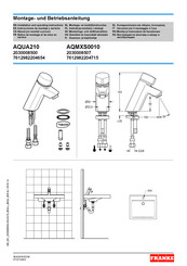 Franke 2030008500 Notice De Montage Et De Mise En Service