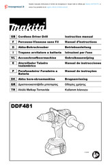 Makita DDF481 Manuel D'instructions