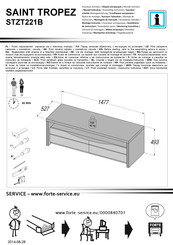 Forte SAINT TROPEZ STZT221B Notice De Montage