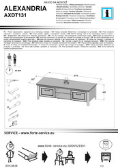 Forte AXDT131 Notice De Montage