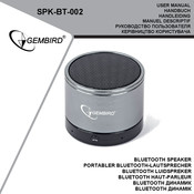 Gembird SPK-BT-002 Manuel