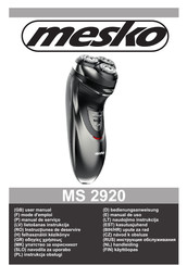 Mesko MS 2920 Mode D'emploi