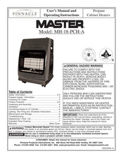 Pinnacle International Master MH-18-PCH-A Manuel De L'utilisateur Et Instructions D'utilisation