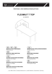 hjh OFFICE FLEXMIUT T TOP 891015 Instructions De Montage