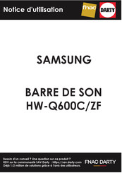 Samsung HW-Q600C/ZF Manuel Complet