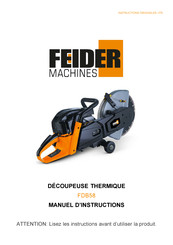 FEIDER Machines FDB58 Manuel D'instructions