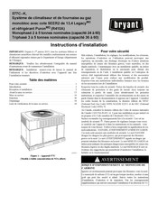 Bryant 577C K Serie Instructions D'installation