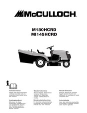 McCulloch M180HCRD Manuel D'instructions