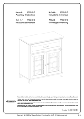 Walker Edison AF32HD1D Instructions De Montage