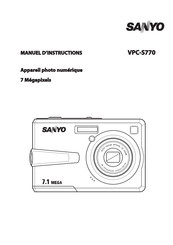 Sanyo VPC-S770 Manuel D'instructions