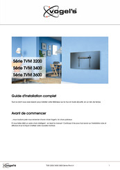 Vogel's TVM 3405 Guide D'installation Complet