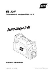 ESAB ES 300i Manuel D'instructions