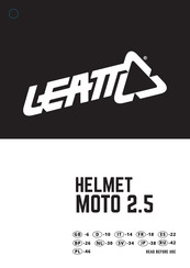 Leatt MOTO 2.5 Mode D'emploi