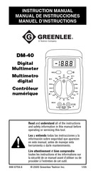 Textron GREENLEE DM-40 Manuel D'instructions