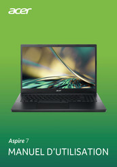 Acer Aspire 7 A715-76G-53BH Manuel D'utilisation