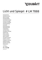 DURAVIT Licht und Spiegel L2110621 Notice De Montage