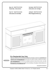 Walker Edison W60FPDAY2DHB Instructions De Montage