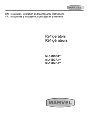 Marvel ML15BCG2 Série Instructions D'installation, D'utilisation Et D'entretien