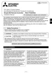 Mitsubishi Electric PAC-YT53CRAU Manuel D'installation