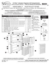 Safco E-Z Stor 9231 Instructions De Montage