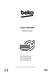 Beko DUT25401WHW Mode D'emploi