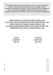 MBM EF477T Instructions Pour L'installation, L'emploi Et L'entretien