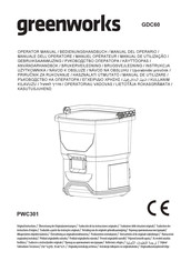 GreenWorks PWC301 Manuel Opérateur