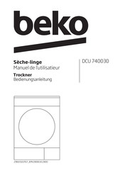 Beko DCU 740030 Manuel De L'utilisateur