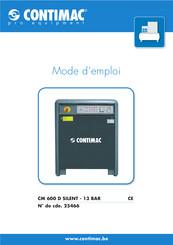 Contimac CM 600 D SILENT Mode D'emploi