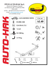 AUTO-HAK AL40 Instructions De Montage