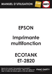 Epson ECOTANK ET-2820 Serie Guide D'utilisation