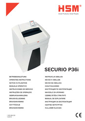 HSM SECURIO P36i Notice D'utilisation