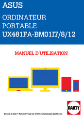 Asus UX481FA-BM01I7/8/12 Manuel Électronique