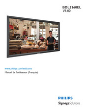 Philips BDL3260EL Manuel De L'utilisateur