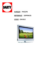 Philips 32PF9967D Mode D'emploi