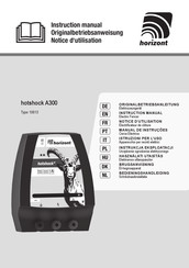 Horizont hotshock A300 Notice D'utilisation