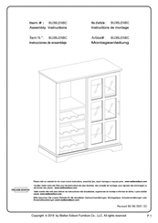 Walker Edison BU36LENBC Instructions De Montage