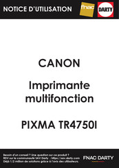Canon PIXMA TR4750I Manuel En Ligne