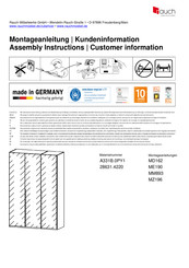 Rauch MD162 Instructions De Montage