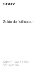 Sony G3212 Guide De L'utilisateur