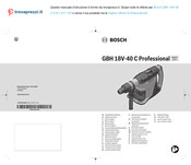 Bosch GBH 18V-40 C Professional Notice Originale