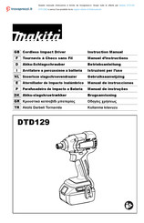 Makita DTD129 Manuel D'instructions