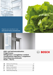 Bosch KIL82 Série Notice D'utilisation